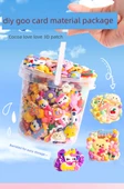 DIY Hızlı Kum Anahtarlık Seti - [10 Paket Şeker + 10 Paket İnci] 2 Depolama Kutusu ile - 7