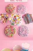 DIY Hızlı Kum Anahtarlık Seti - Gradient Goo Tabak [100 Karışık] 100 Zincir ile - 10