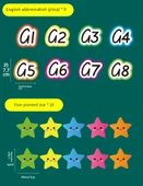 Manyetik Siyah Tahta Çıkartmaları - Büyük 5cm Madalya Manyetik Çıkartmalar (1 Paket/20) - 6