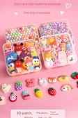 DIY Hızlı Kum Anahtarlık Seti - İnci [10 Paket] 2 Depolama Kutusu ile - 9