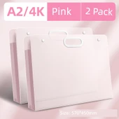 Sanat Posteri Taşıma Çantası - 4K/A2 Prenses Pudra - 2 Paket - 1