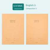 Okul Defteri Seti - 3 İngilizce Kitap + 3 Kompozisyon Kitap - 1