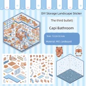 DIY Minyatür Manzara Çıkartmaları - 3.0 Sürüm Kabi Bala Banyo - 1