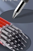 Kırmızı Jel Kalem Yedekleri - 0.5mm Uç - 60 Adet - 2 Kırmızı Kalem Hediye - 12
