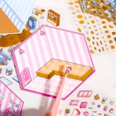 DIY Minyatür Manzara Çıkartmaları - 4.0 Sürüm Line Puppy Poğaça Dükkanı - 4