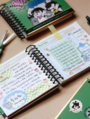 Küçük Kare Spiral Defter - Kırmızı - Çok Fonksiyonlu İç Sayfa - 6