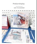 A4 Gevşek Yaprak Defter Kapağı - Dokuz Gün (Fengluan) - A4/30 Delik Kapağı + Her Sayfa - 10