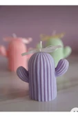 Tekli Lila Kaktüs Kokulu Mum thumbnail 1