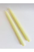 Sarı Şamdan Ikili Dekoratif Mum Soya Wax - 2