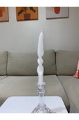 Tekli Beyaz Burgulu Şamdan Kokulu Mum thumbnail 1