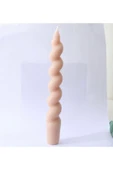 Yavruağzı Spiral Burgu Kokulu Şamdan Mum thumbnail 2