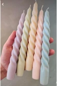 5’li Twist Mum Lila, Yeşil, Mavi, Pembe, Yavruağzı - 1