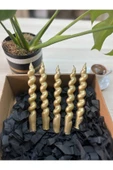 Gold burgu şamdan mum - 3