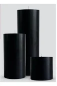 Mumbox 3’lü Siyah Kütük Mum Dekoratif Blok Mum (8, 10, 15) thumbnail 1