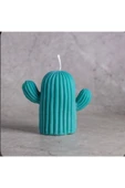 Tekli Turkuaz Kokulu Kaktüs Mum thumbnail 1