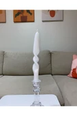 Tekli Beyaz Burgulu Şamdan Kokulu Mum thumbnail 2