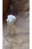 Beyaz Kokulu Venüs Kadın Dekoratif Vücut Mum -12 Cm - 1