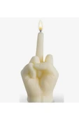 Orta Parmak Beyaz Renk Mum thumbnail 1