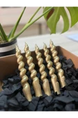 Gold burgu şamdan mum - 1