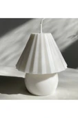Abajur Mum Beyaz Renkli thumbnail 2