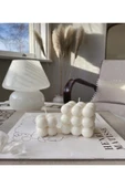 Bernamiofficial Beyaz Renk Kokulu Mini Bubble Ve Bubble Mum - 1