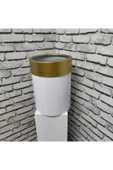 Beyaz Darbuka Saksı 40×30 - 1