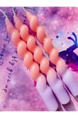 3’lü Çift Renkli Spiral Mum (lila Pembe) thumbnail 2