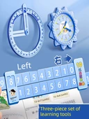 Çift Taraflı Anaokulu Toplama ve Çıkarma Matematik Öğrenme Aracı - Kalınlaştırılmış Ayrılabilir Cetvel/Mavi -1 - 2