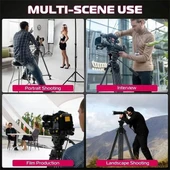 Ulanzi MT-81 Alüminyum 360 Ball Head Kafa Video Tripod thumbnail 4