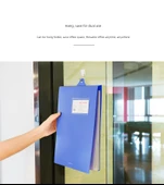 A4 Askılı Dosya Klipsi - Tek Askı Plakası - PVC - Ofis ve Öğrenim İçin - 9
