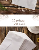 Frosted Şeffaf Kağıt Zarf - Şerit No. 5 - 20 Adet - 9