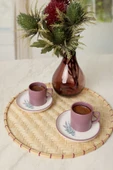 Keramika Elegant Blossoms Violet Kahve Takımı 4 Parça 2 Kişilik 21791 - 2