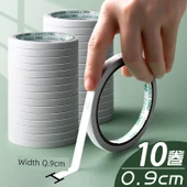 Çift Taraflı Yapışkan Bant - Büyük Rulo - 9mm - 10 Rulo - 1