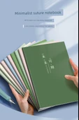 Minimalist Retro A5 Yumuşak Kapak Defter - 10'lu Rastgele Retro Renkler - 7