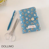 Sevimli Çizgi Film Genç Kız Taşınabilir Defter - Pembe Köpek - A6 - Çok Fonksiyonlu İç Sayfa - 3