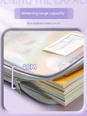 L Tipi Geniş Ağızlı Konu Sıralama Çantası - Pembe Mavi Yeşil Mor 4 Paket - 5