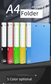 A4 Kağıt Depolama Kitabı - Karışık Renk - Çift Klips - 10 Paket - 6