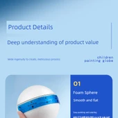 DIY Dünya Küresi Kiti - Geliştirilmiş Lüks Versiyon + Renk Diski - 1 Paket - 20cm thumbnail 10