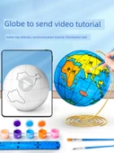 DIY Dünya Küresi Kiti - Geliştirilmiş Lüks Versiyon + Renk Diski - 1 Paket - 12cm - 3