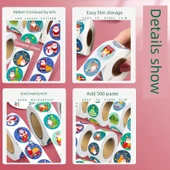 Noel Süsleme Çıkartmaları - Geliştirilmiş Viskozite - Kırmızı/1 Paket/500 Yapıştır - 2