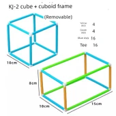 Matematik Öğretim Araçları - Kübik Kutusu Çerçevesi + Yüzey Alanı [KJZK-3] - 10