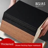 Retro Kraft Kağıt Defter A5 Minimalist Sığır Derisi Çizgili - 1 Adet - 2