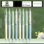 Bahçe Çiçeği Kokulu Mekanik Kalem - 0.7mm - 8 Adet - Rastgele Desen - 1