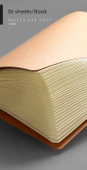 Retro Kraft Kağıt Defter A5 Minimalist Sığır Derisi Çizgili - 1 Adet - 10