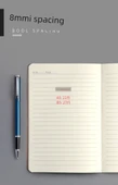 Retro Kraft Kağıt Defter A5 Minimalist Sığır Derisi Çizgili - 1 Adet - 12