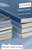 B5 Defter - 120 Sayfa - 4 Adet - Kalın Kağıt - 12