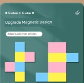 Beşinci Sınıf Matematik Öğretim Araçları - Kare-Dikdörtgen (Manyetik Model) + 20 Manyetik Küp - 11