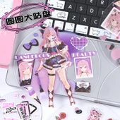 Şeffaf Akrilik Goo Ka Disk 15cm - Pembe Okul Çantası Kız - 4