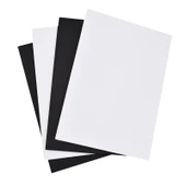 Sanat Karton Kağıt Sayfaları - 8K - 200g Beyaz Karton - 20 Sayfa - 4