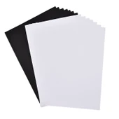 Sanat Karton Kağıt Sayfaları - 8K - 200g Beyaz Karton - 20 Sayfa - 11